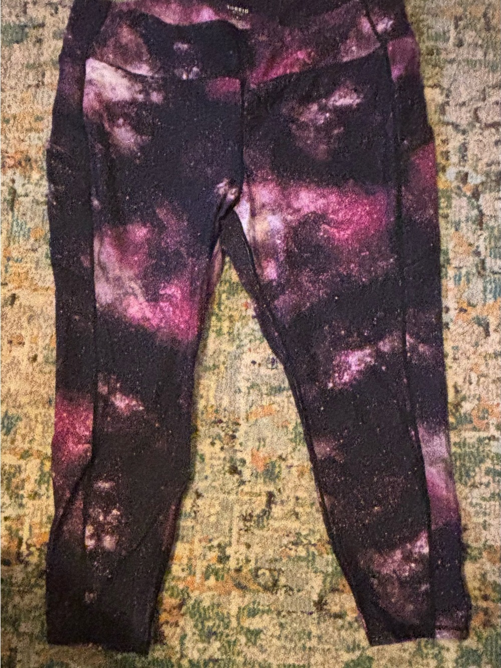 torrid Black & Purple Tie-Dye Track Pants